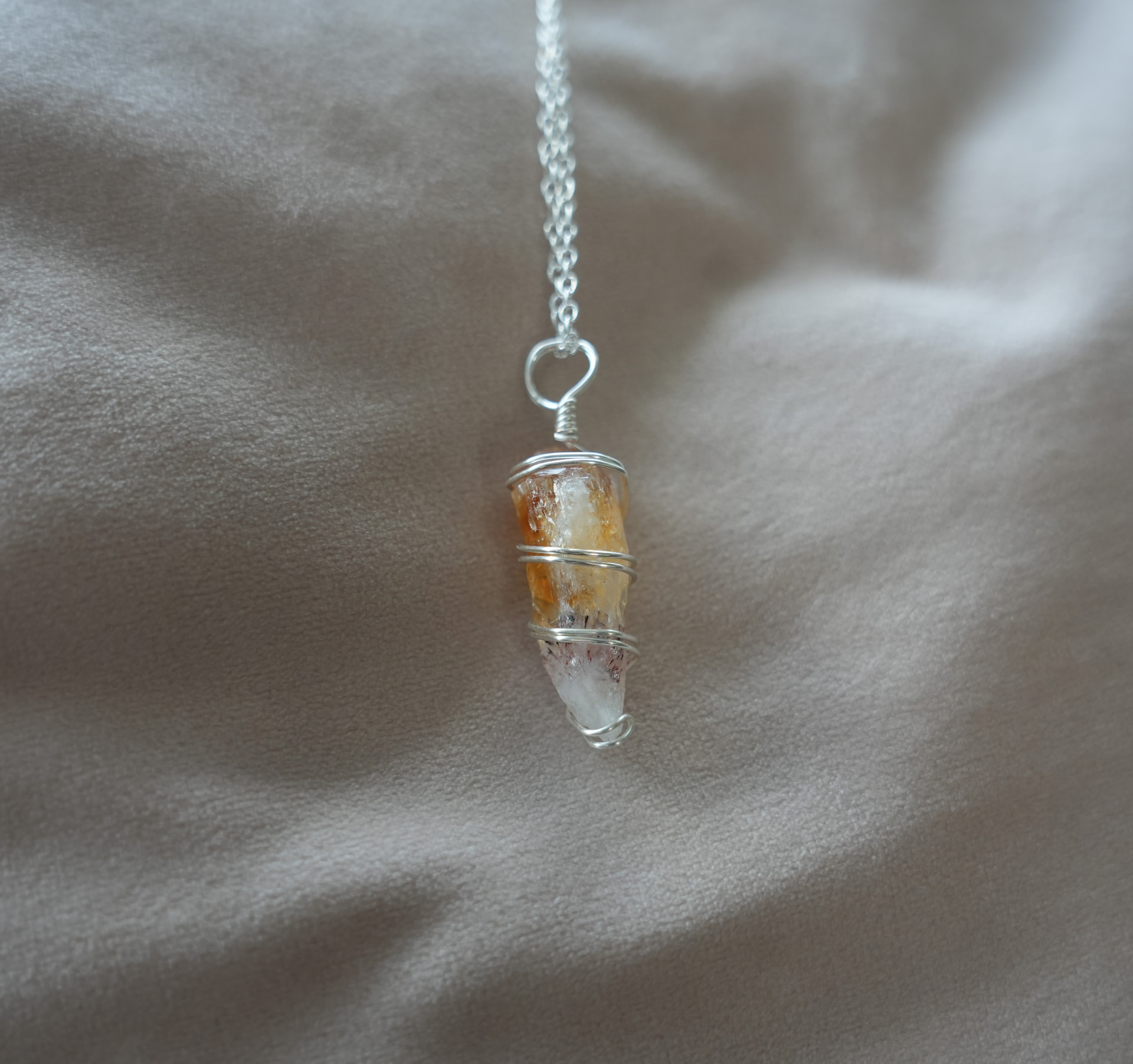 Citrine Point Necklace