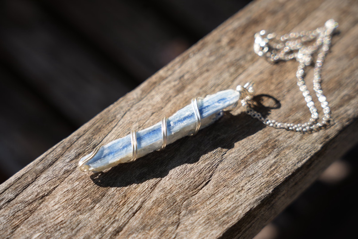 Blue Streaked Blade, Spiral Wrapped