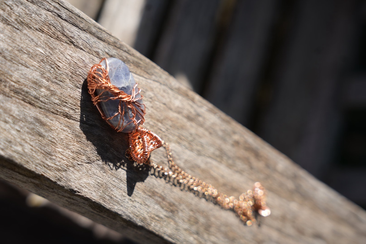 Grey-Violet Oval, Copper Tree